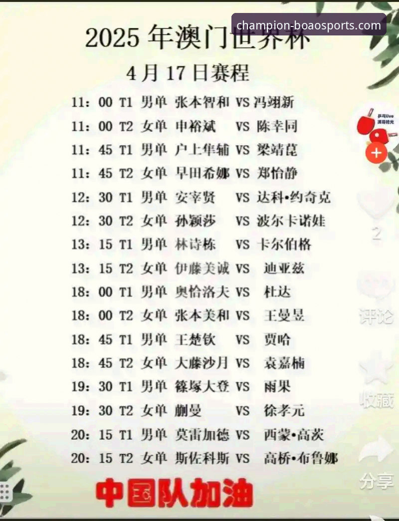 顶级赛事突生变数，如何通过博澳体育平台掌握最新动态？